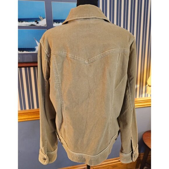 Deluxe L.A. Blues XL Corduroy Jacket Denim Look Tucker Casual Outerwear - Picture 5 of 8